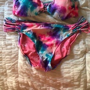 Victoria’s Secret PINK tie dye bikini bottom